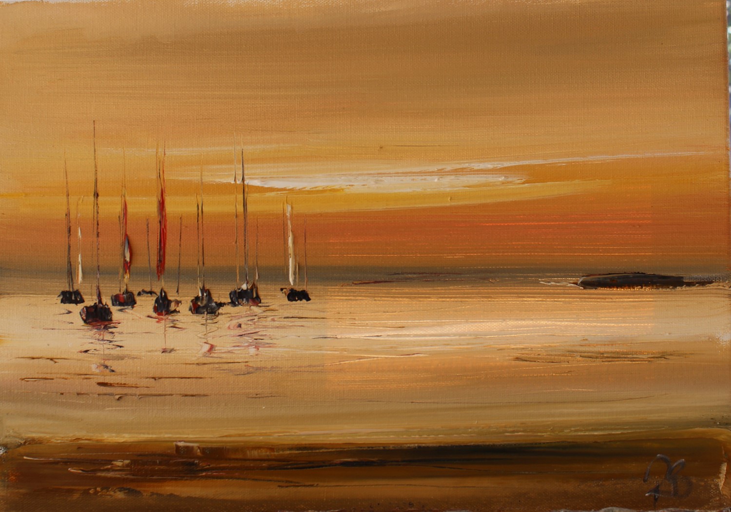 'Yachts and summer nights' by artist Rosanne Barr